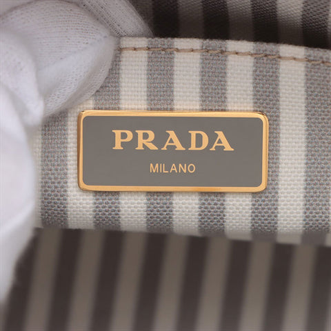 プラダ PRADA カナパ キャンバス 2WAYハンドバッグ 1BG439 ハンドバッグ グレー WS15219