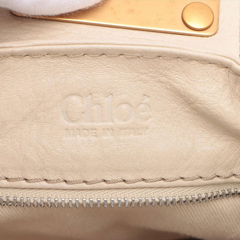 クロエ Chloe パディントン レザー ハンドバッグ ベージュ WS15222