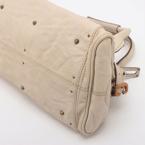 クロエ Chloe パディントン レザー ハンドバッグ ベージュ WS15222