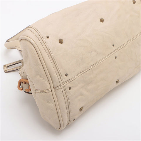 Chloe Paddington Leather Handbag beige WS15222