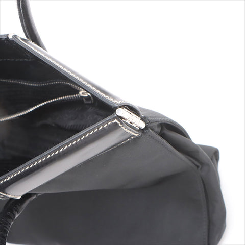 プラダ PRADA ナイロン×レザー トートバッグ ブラック WS15223
