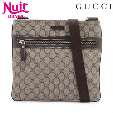 GUCCI GG Supreme 295257 Shoulder Bag Brown WS15224