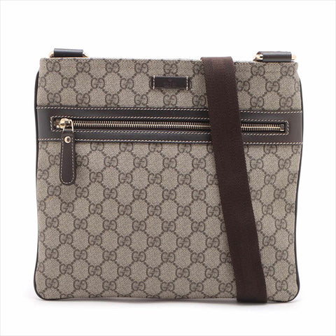 GUCCI GG Supreme 295257 Shoulder Bag Brown WS15224
