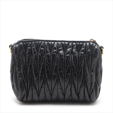 Miu Miu Materasse leather Shoulder Bag black WS15226