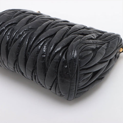 Miu Miu Materasse leather Shoulder Bag black WS15226
