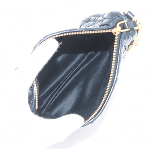 ミュウ ミュウ Miu Miu マテラッセ レザー ショルダーバッグ ブラック WS15226