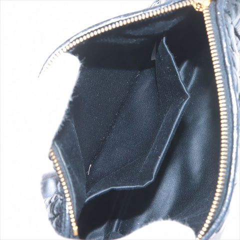ミュウ ミュウ Miu Miu マテラッセ レザー ショルダーバッグ ブラック WS15226