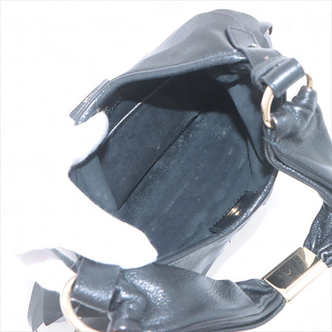 YVES SAINT LAURENT leather Shoulder Bag black WS15227