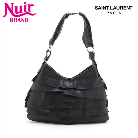 YVES SAINT LAURENT leather Shoulder Bag black WS15227