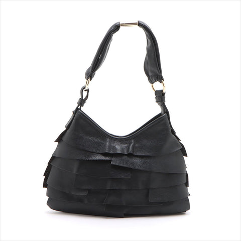 YVES SAINT LAURENT leather Shoulder Bag black WS15227