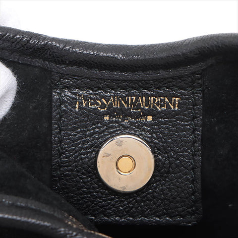 YVES SAINT LAURENT leather Shoulder Bag black WS15227