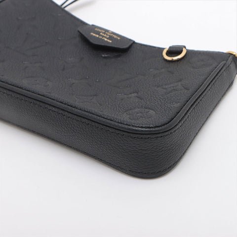 LOUIS VUITTON Monogram Empreinte Easy Pouch M80349 Shoulder Bag black WS15231