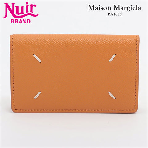 Maison Margiela 4-stitch leather Card Case Camel WS15232
