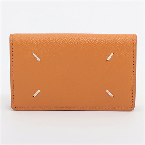 Maison Margiela 4-stitch leather Card Case Camel WS15232