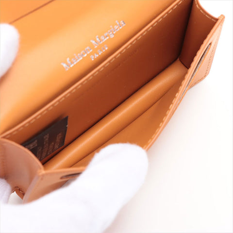 Maison Margiela 4-stitch leather Card Case Camel WS15232