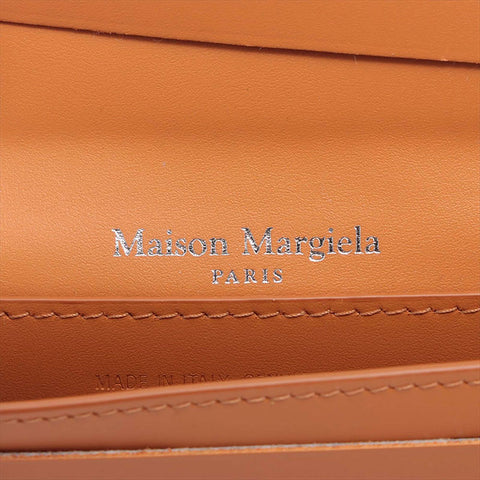 Maison Margiela 4-stitch leather Card Case Camel WS15232