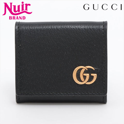 GUCCI GG Marmont 473959 Leather Coin case black WS15233