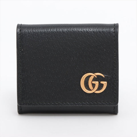 GUCCI GG Marmont 473959 Leather Coin case black WS15233