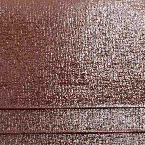 GUCCI GG Supreme New Jackie 645536 PVC x Leather Bifold Wallet beige WS15234