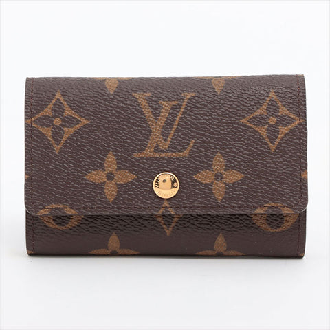 LOUIS VUITTON Monogram Multicles6 M62630 Key holder  Brown WS15236