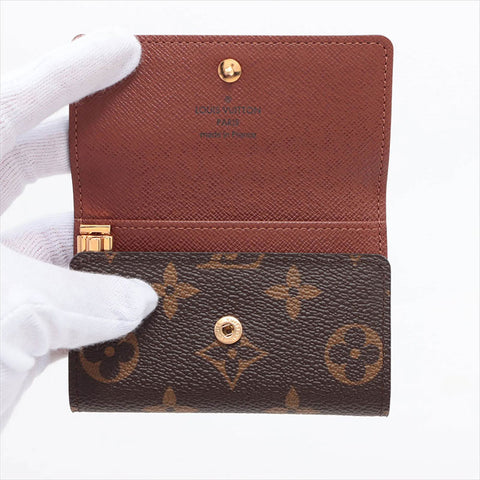 LOUIS VUITTON Monogram Multicles6 M62630 Key holder  Brown WS15236