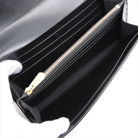 Salvatore Ferragamo Vala Ribbon Leather Purse black WS15237