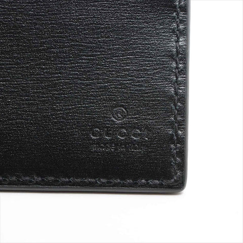 グッチ GUCCI GGマーモント 428726 レザー コンパクトウォレット 二つ折り財布 ブラック WS15243