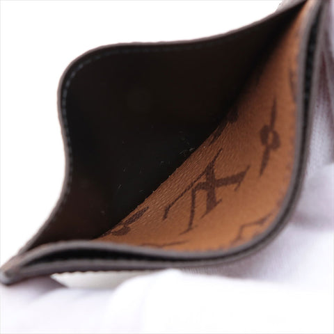 ルイ・ヴィトン LOUIS VUITTON モノグラムリバース ポルトカルトサーンプル M69161  RFID反応有 カードケース キャメル×ブラック WS15244