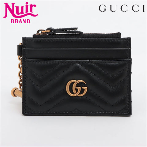 GUCCI GG Marmont 620764 Leather Coin case black WS15245