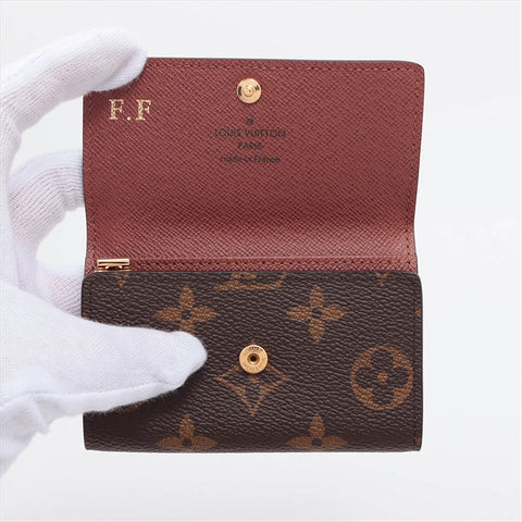 LOUIS VUITTON Monogram Multicles6 M62630 RFID responsive Key holder  Brown WS15246