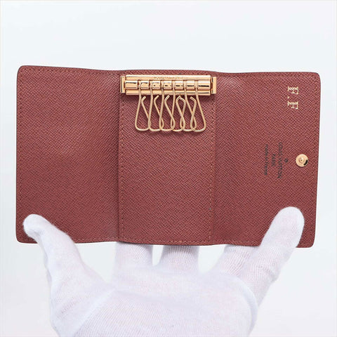 LOUIS VUITTON Monogram Multicles6 M62630 RFID responsive Key holder  Brown WS15246