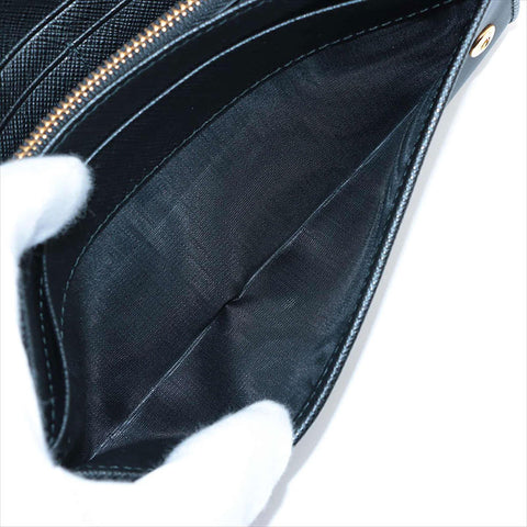 プラダ PRADA 1MH132 ナイロン 財布 長財布 ブラック WS15248