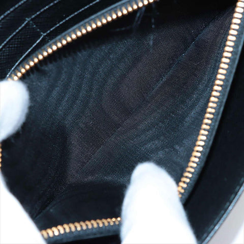 PRADA 1MH132 Nylon Wallet Purse black WS15248