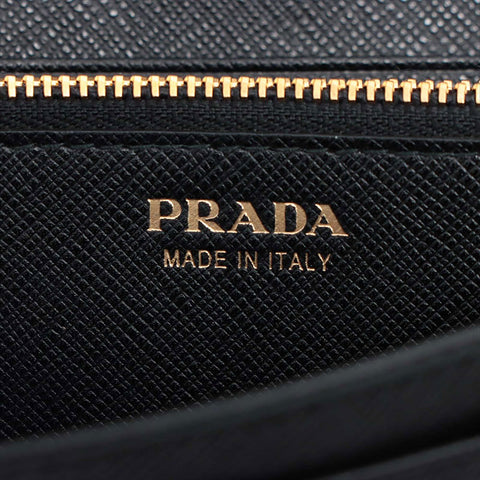 PRADA 1MH132 Nylon Wallet Purse black WS15248