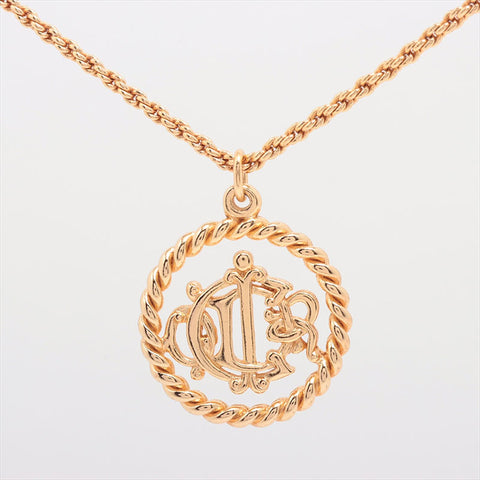 Christian Dior Gold Plated Necklace gold WS15255