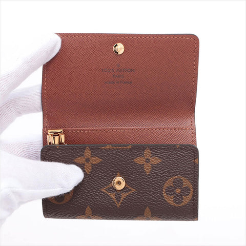 LOUIS VUITTON Monogram Multicles6 M62630 RFID responsive Key holder  Brown WS15258