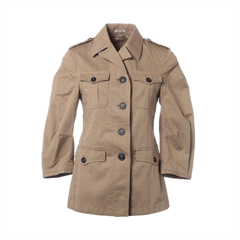 Miu Miu 2010 Cotton Size:38 Military Jacket beige WS15262