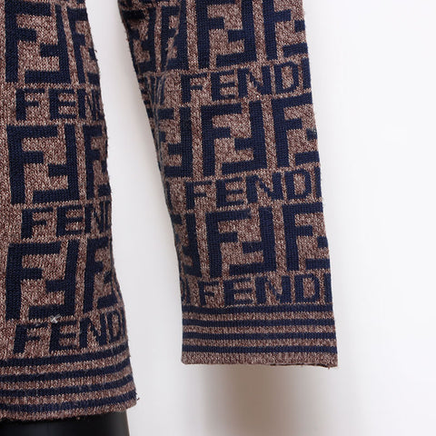 FENDI Zucca wool knit Brown WS15265
