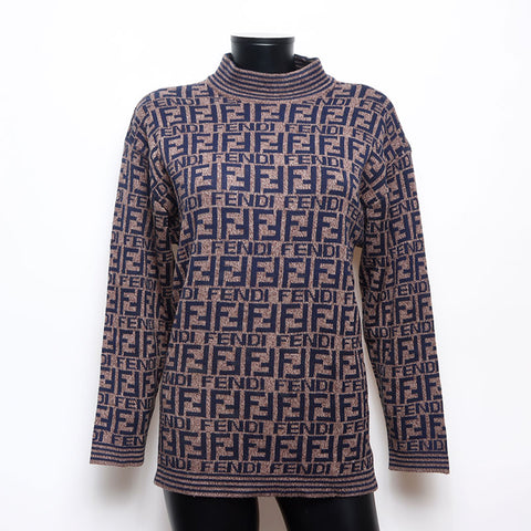 FENDI Zucca wool knit Brown WS15265