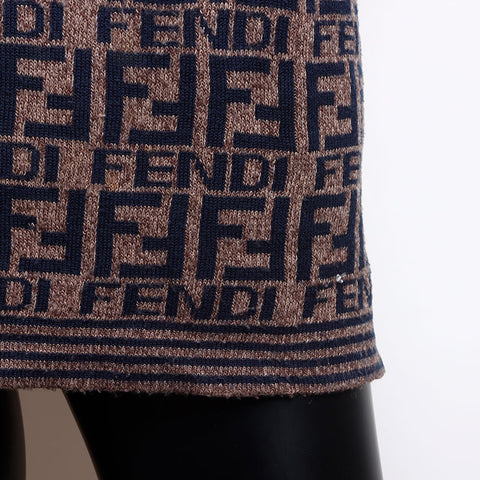 FENDI Zucca wool knit Brown WS15265
