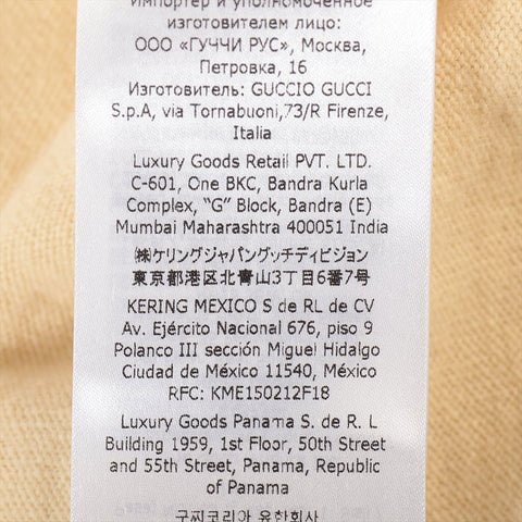 GUCCI Size L 22AW 706917 Lovelight Knit sweater yellow WS15266