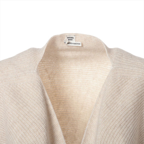 HERMES Size:34 cashmere knit beige WS15268
