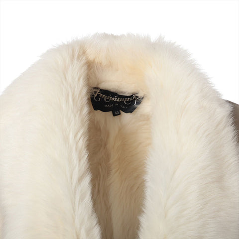 GUCCI Size: 40 Lamb leather, mouton, fur Parker beige WS15270