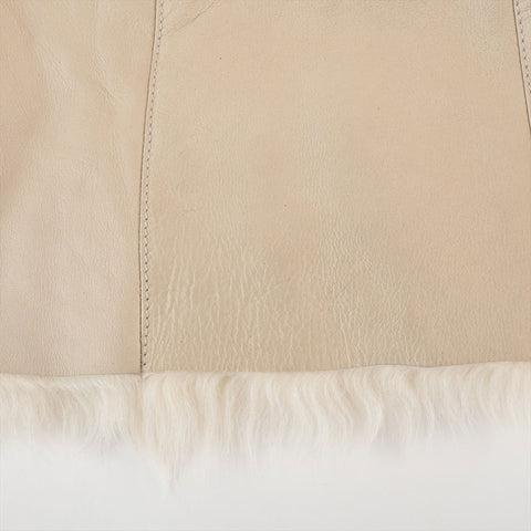 GUCCI Size: 40 Lamb leather, mouton, fur Parker beige WS15270