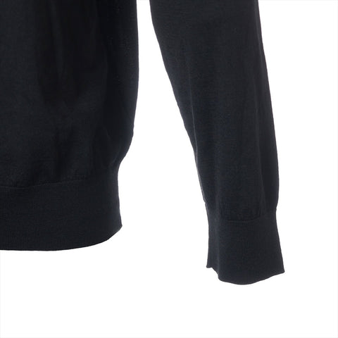 PRADA 2023 Wool Logo Size:56 knit black WS15273