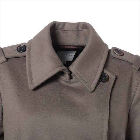 CELINE Size:38 Wool Long Phoebe Period coat khaki WS15279