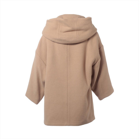 Chloe Size:38 Wool Poncho Kimel Jacket Camel WS15283