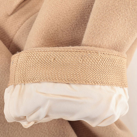 Chloe Size:38 Wool Poncho Kimel Jacket Camel WS15283