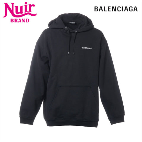 BALENCIAGA Size:XL Logo Regular Fit Parker black WS15284