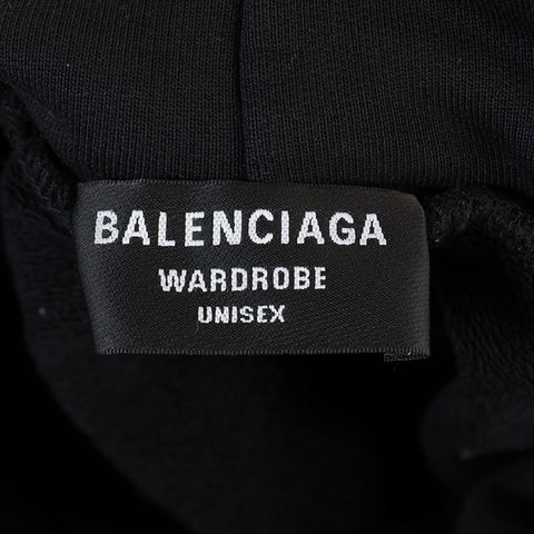 BALENCIAGA Size:XL Logo Regular Fit Parker black WS15284